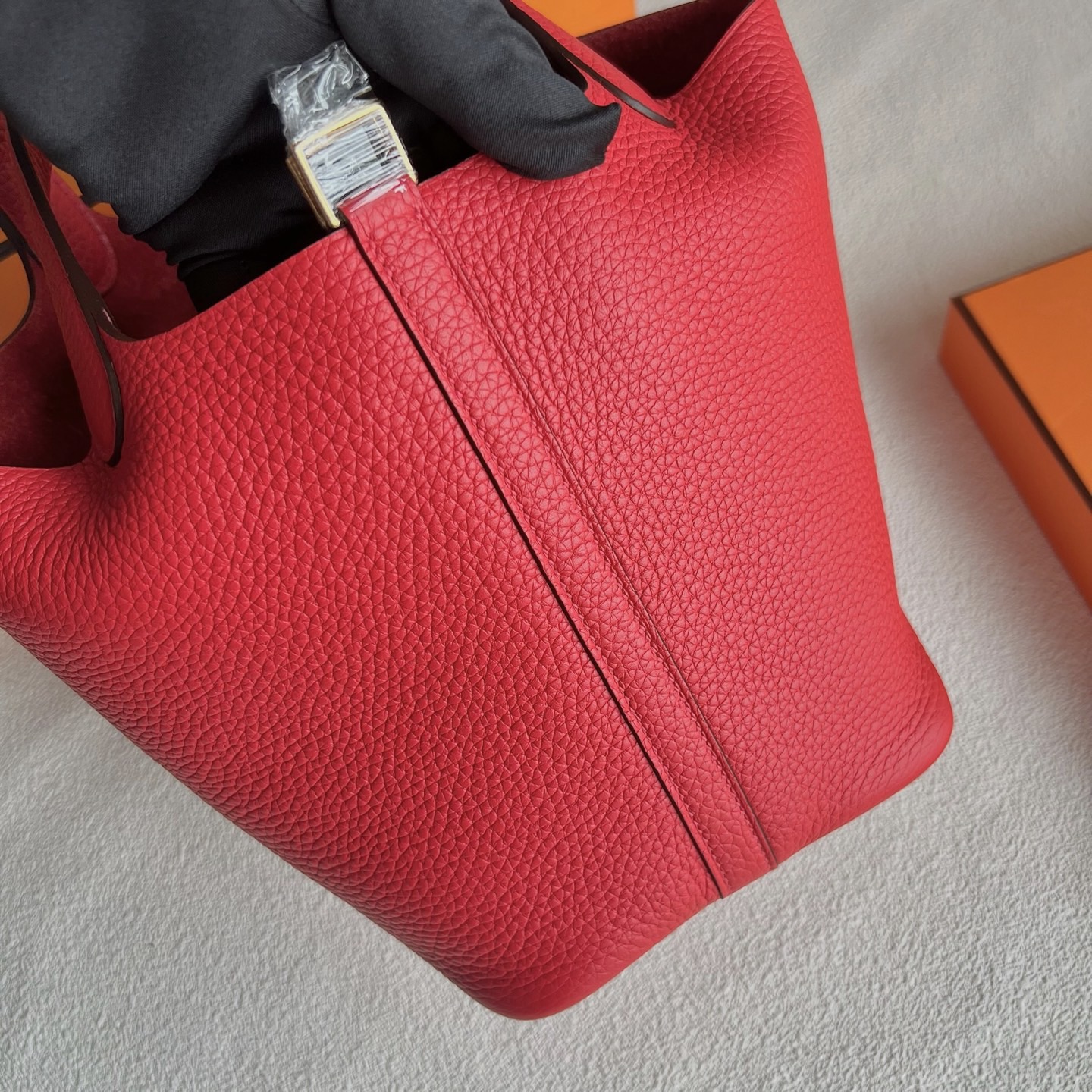 臺灣愛馬仕菜籃子最便宜多少錢 Hermes Picotin Lock 18 Clemence Rouge coeur 心紅色