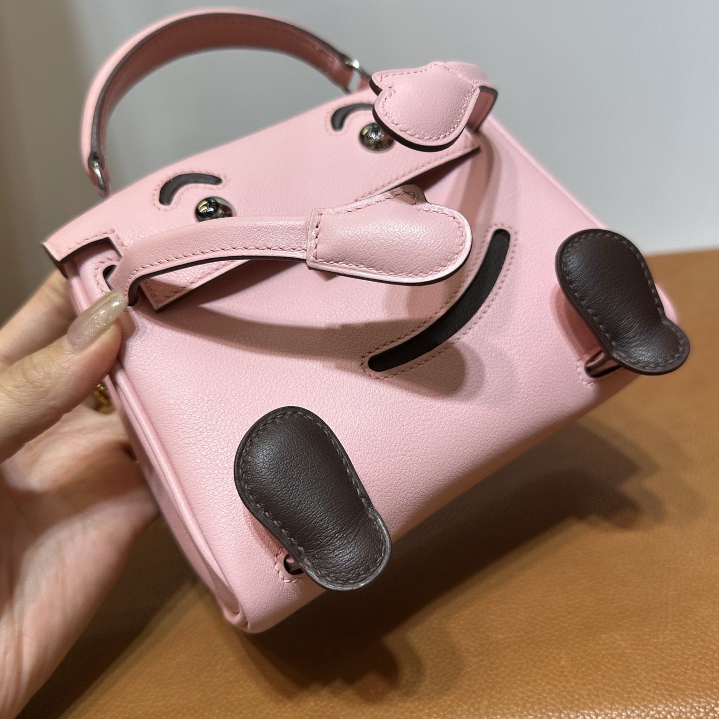 愛馬仕經典款女包圖片 Hermes Kelly Doll Swift 3Q Rose Sakura櫻花粉/4A Café咖啡色-Qatar Kuwait Hermes Birkin Kelly Lindy bag 愛馬仕經典款女包圖片 Hermes Kelly Doll Swift 3Q Rose Sakura櫻花粉/4A Café咖啡色