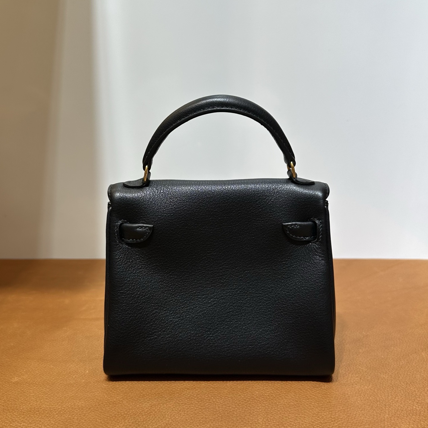 愛馬仕包包女士及圖片 Hermes Kelly Doll Swift 89黑色/4A Café咖啡色