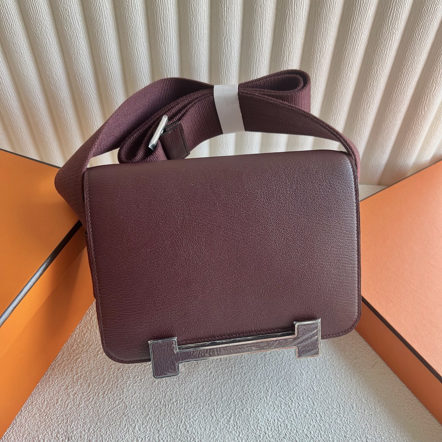 印尼愛馬仕木屐包價格多少錢 Hermes Geta Bag Chever Rouge H愛馬仕紅銀色五金