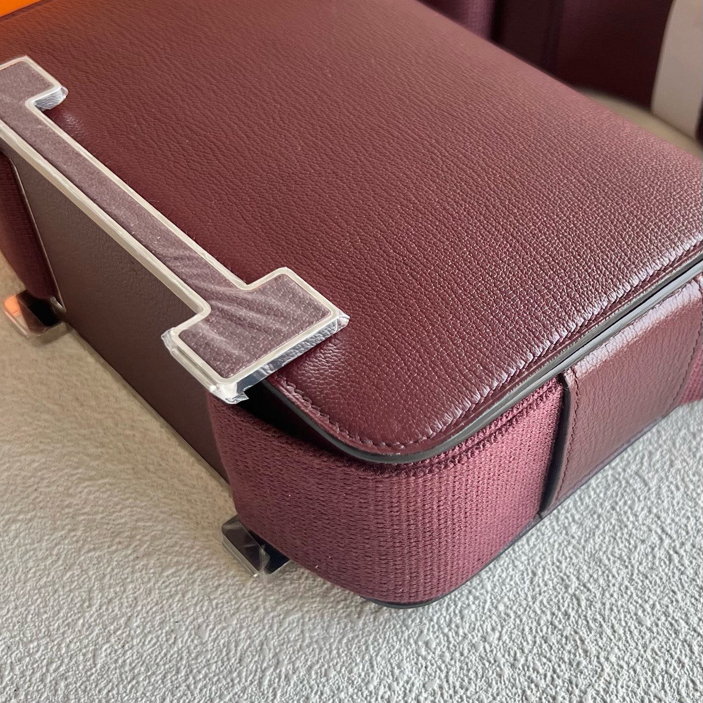 印尼愛馬仕木屐包價格多少錢 Hermes Geta Bag Chever Rouge H愛馬仕紅銀色五金