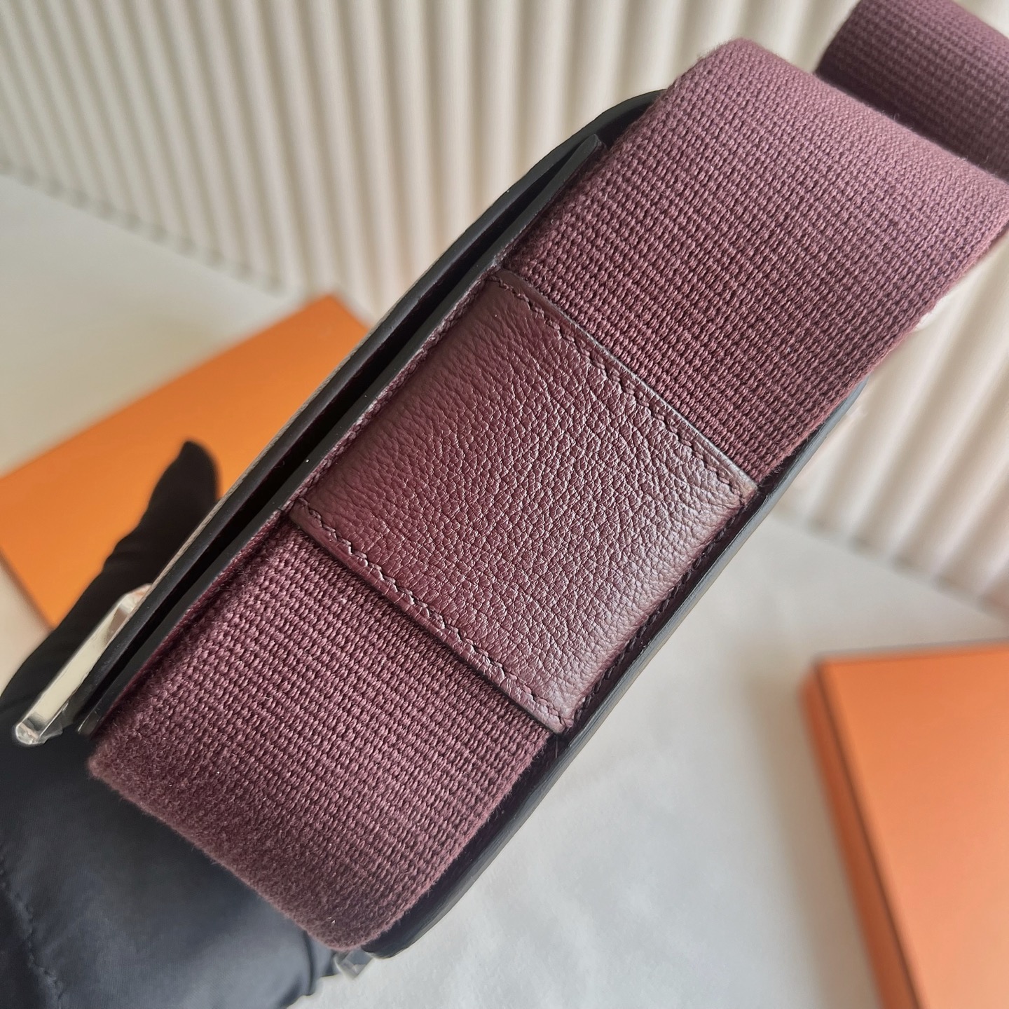 印尼愛馬仕木屐包價格多少錢 Hermes Geta Bag Chever Rouge H愛馬仕紅銀色五金