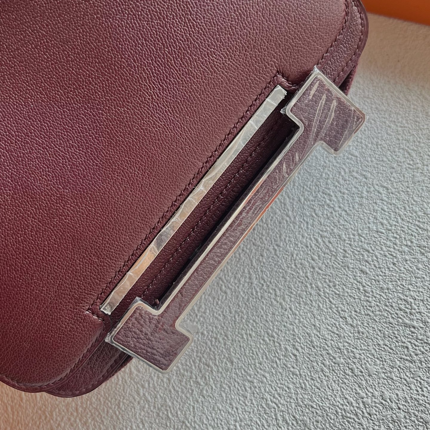 印尼愛馬仕木屐包價格多少錢 Hermes Geta Bag Chever Rouge H愛馬仕紅銀色五金