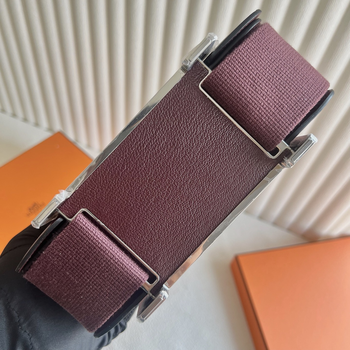 印尼愛馬仕木屐包價格多少錢 Hermes Geta Bag Chever Rouge H愛馬仕紅銀色五金