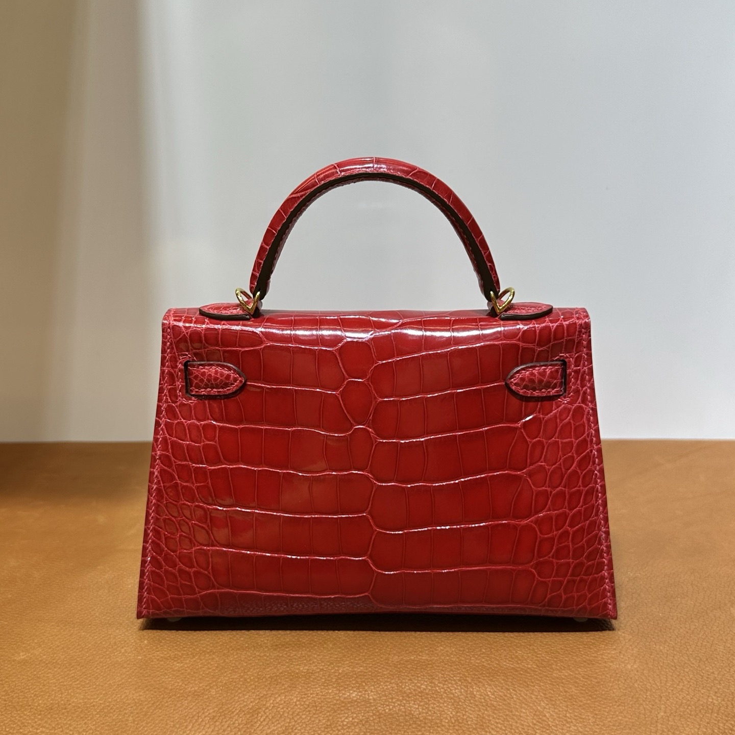 愛馬仕迷你凱莉二代 Hermes Kelly Mini Sellier Braise法拉利紅 金色五金