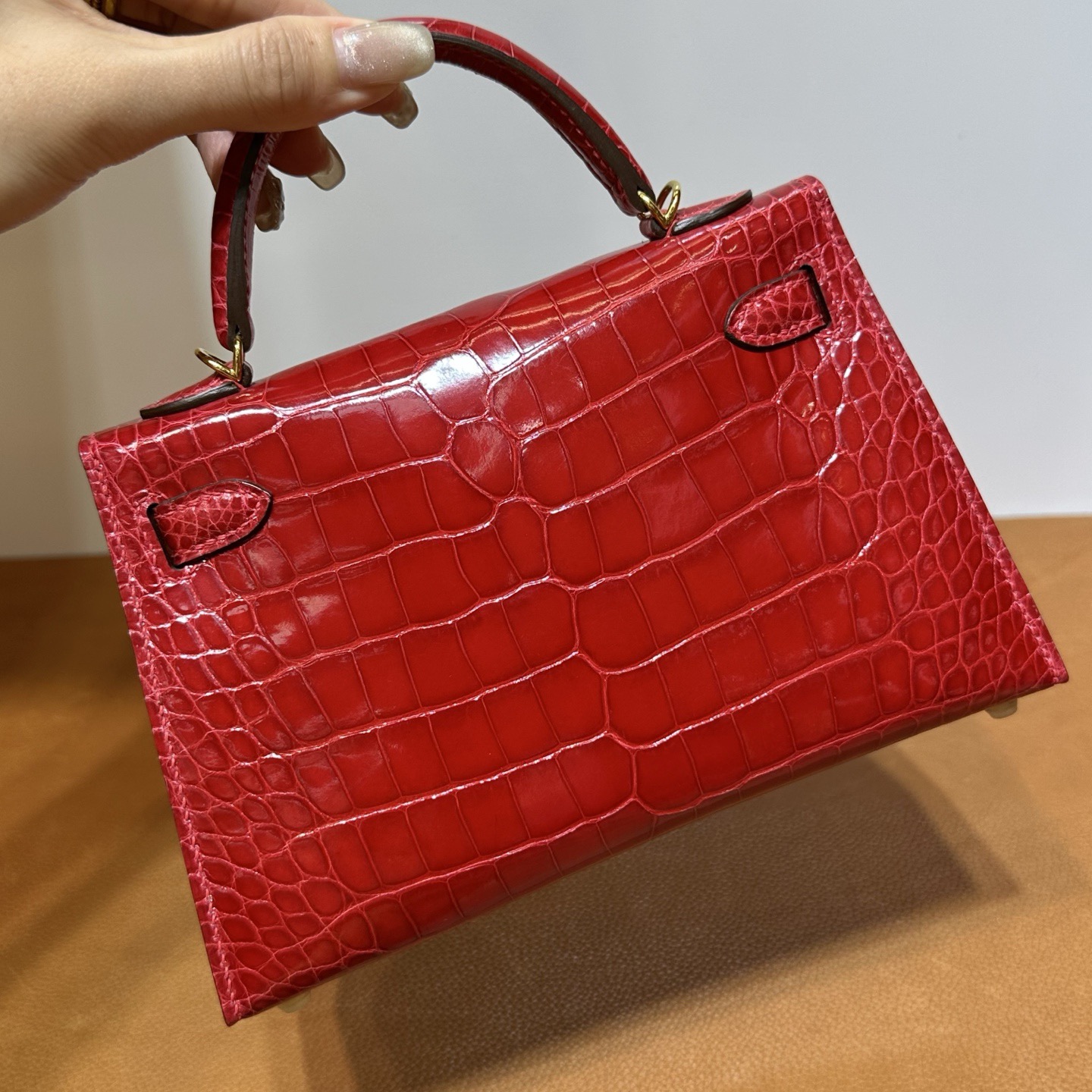 愛馬仕迷你凱莉二代 Hermes Kelly Mini Sellier Braise法拉利紅 金色五金