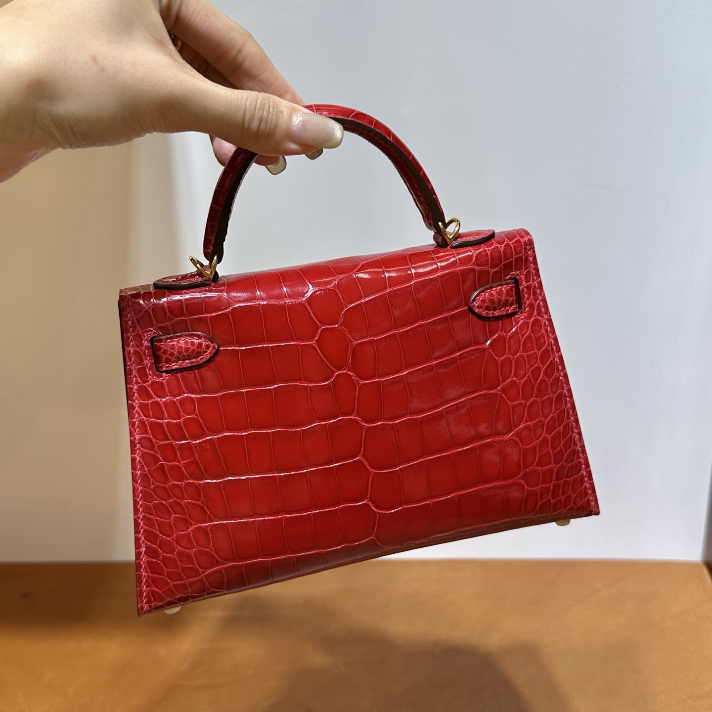 愛馬仕迷你凱莉二代 Hermes Kelly Mini Sellier Braise法拉利紅 金色五金