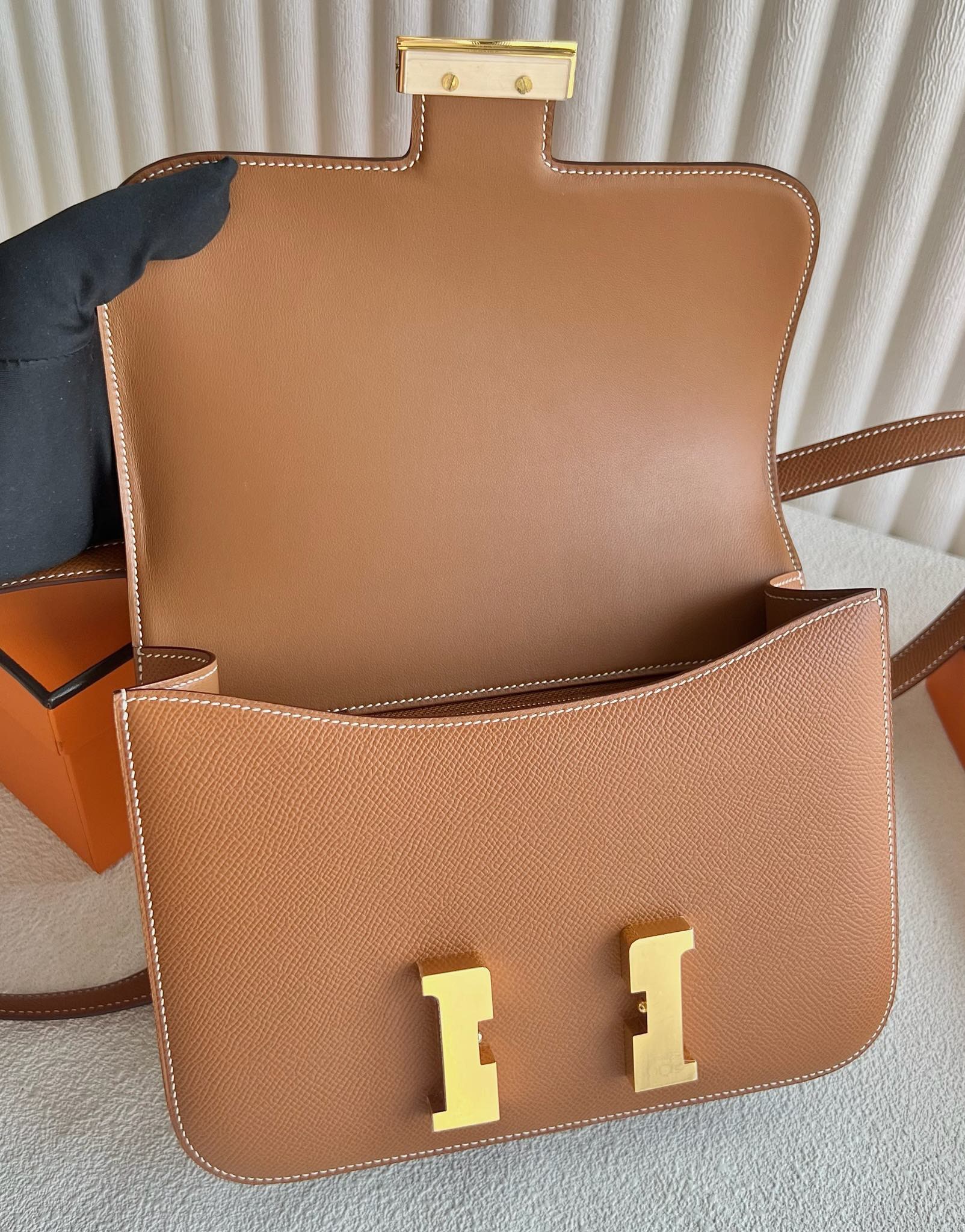 愛馬仕包包康康24公價 Hermes Constance 1-24 鏡子款 金棕色金色五金