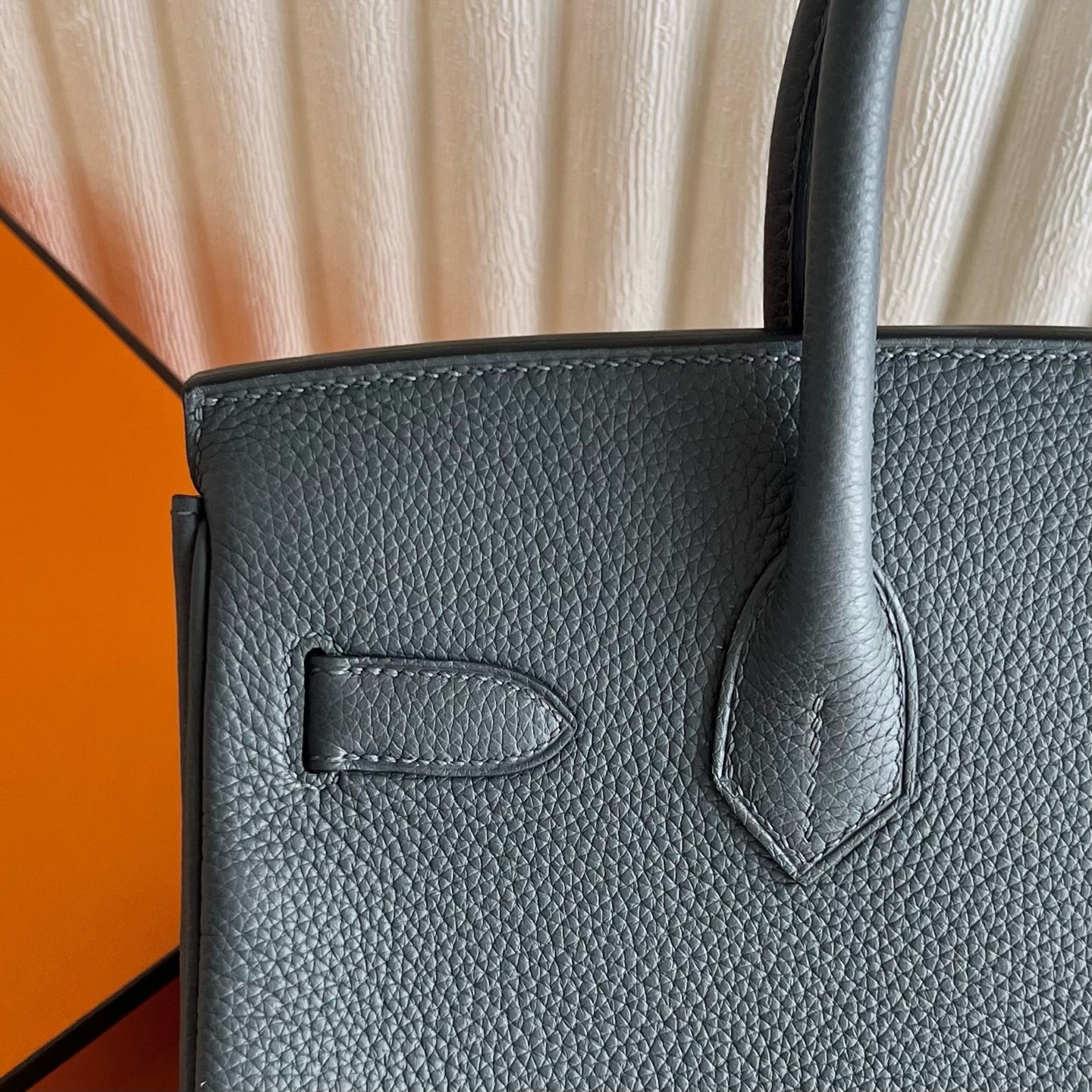愛馬仕鉑金包30泰國價格多少 Hermes Birkin 30 Togo H0 Gris misty霧霾灰金色五金
