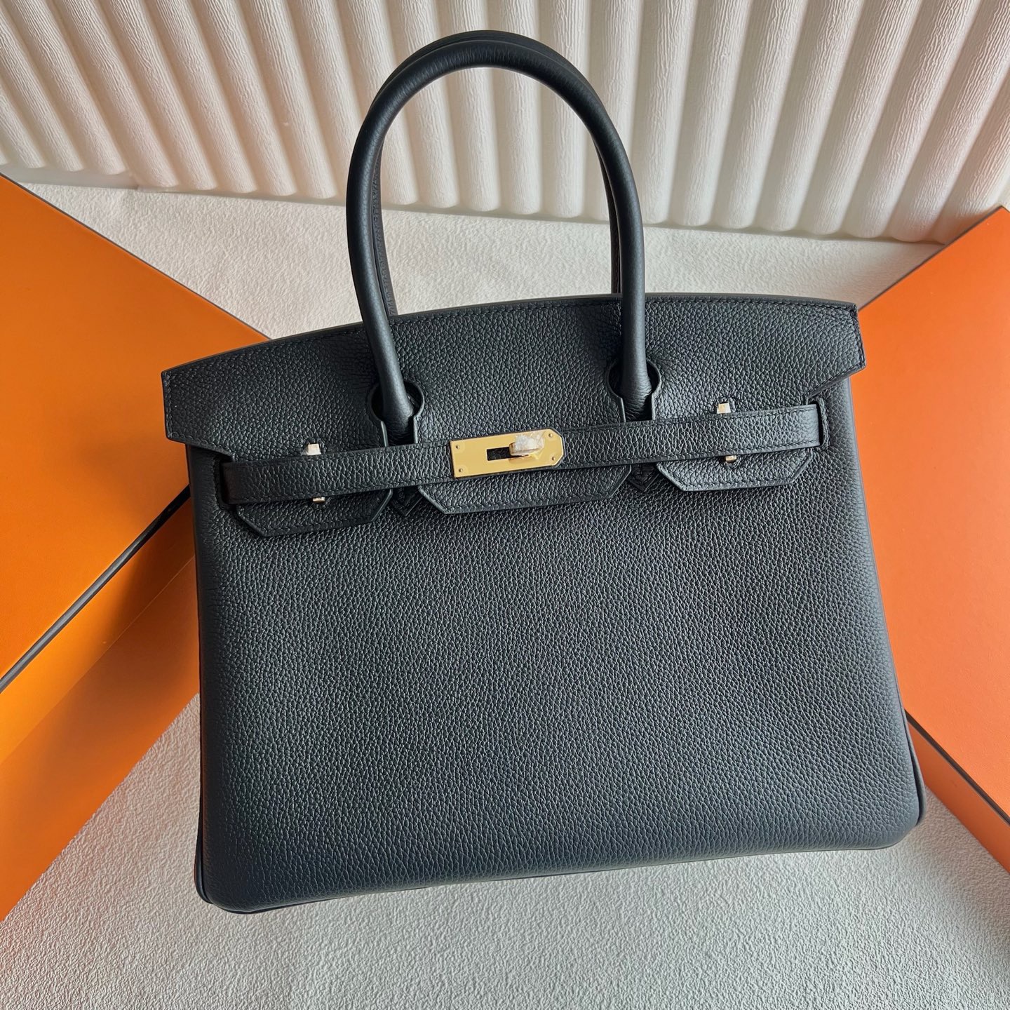 泰国爱马仕铂金包30价格多少钱 Hermes Birkin 30 Togo Noir 黑色 银色五金