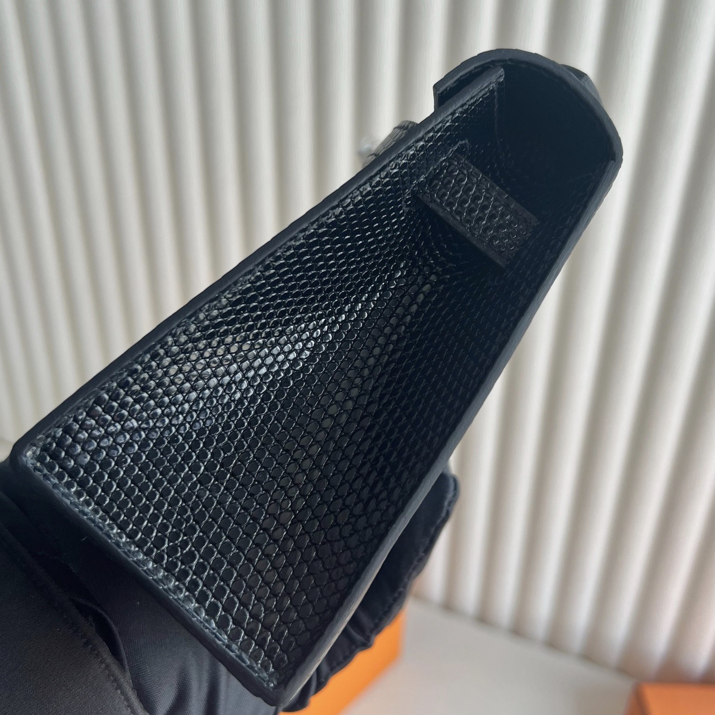 愛馬仕凱莉一代與二代的區別 Hermes Kelly Pochette Lizard Noir 黑色銀色五金