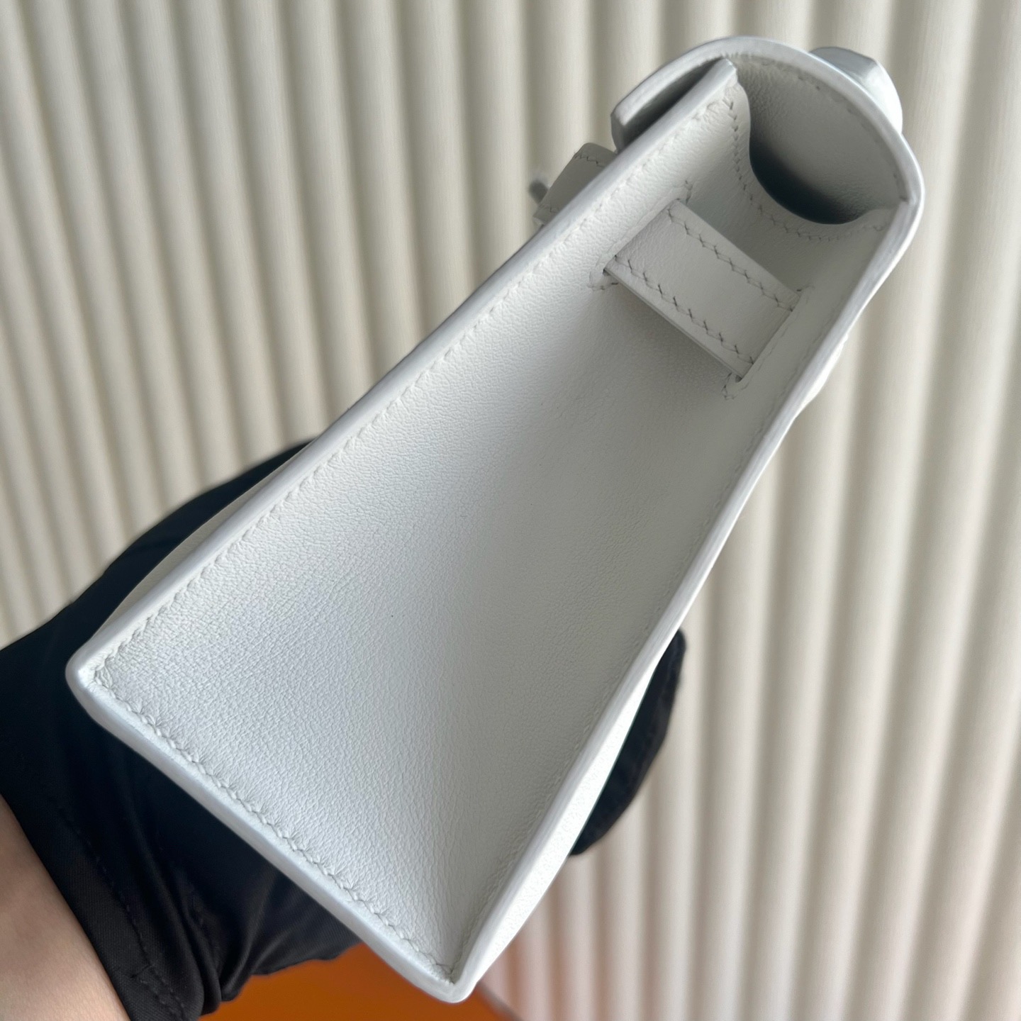 愛馬仕一代mini凱莉香港多少錢 Hermes Kelly Pochette Swift Blanc白色銀色五金