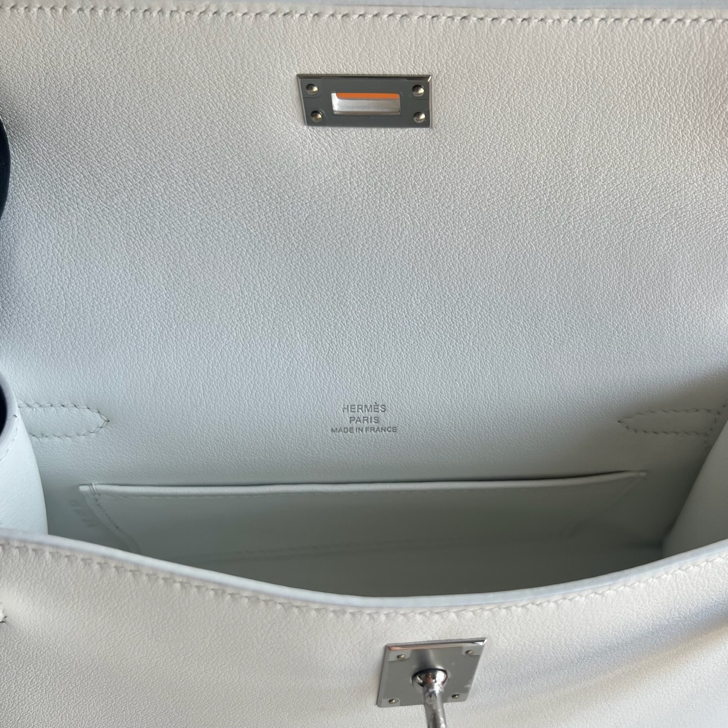 愛馬仕一代mini凱莉香港多少錢 Hermes Kelly Pochette Swift Blanc白色銀色五金