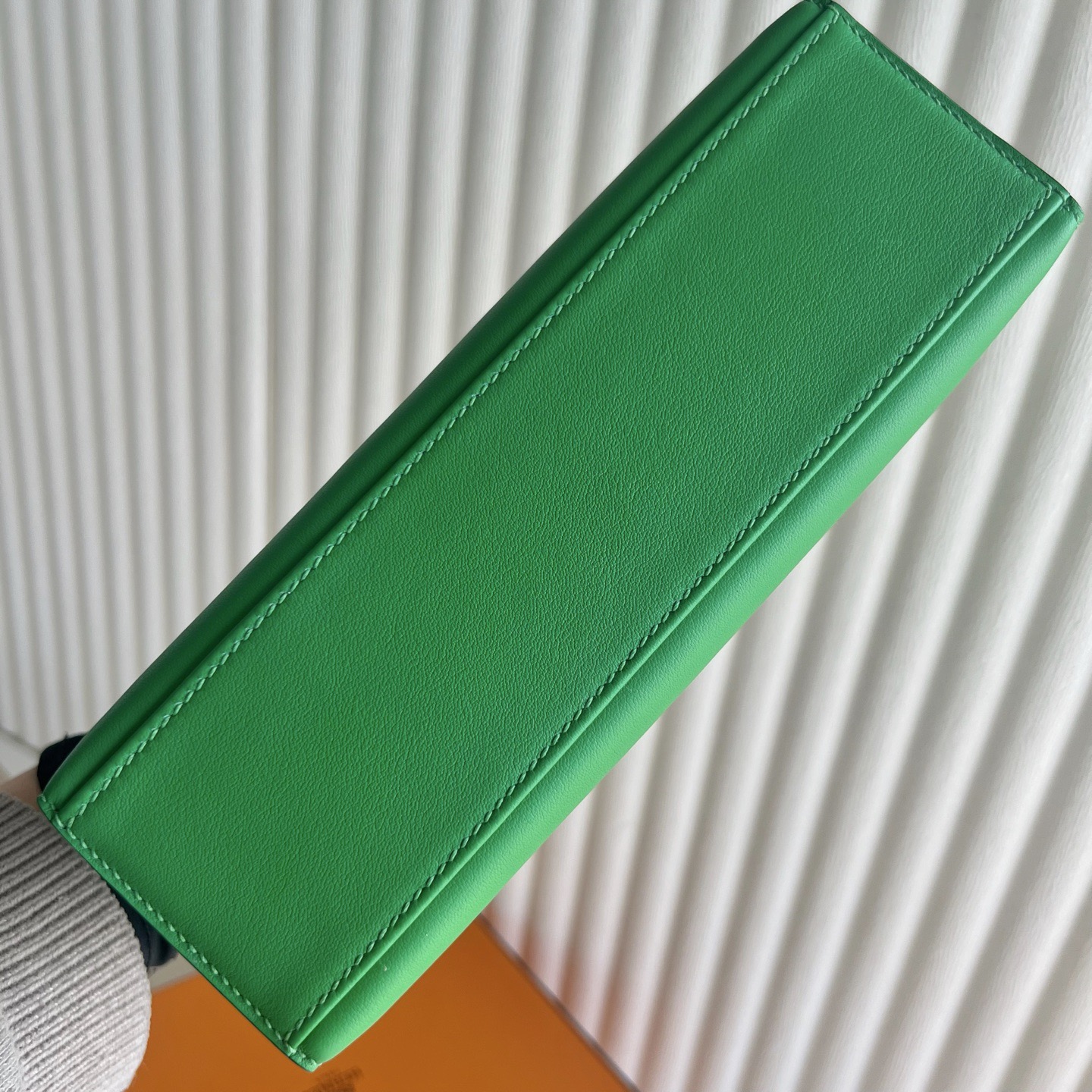 愛馬仕一代mini凱莉Hermes Kelly Pochette Swift 1K bambou竹子綠 銀色五金