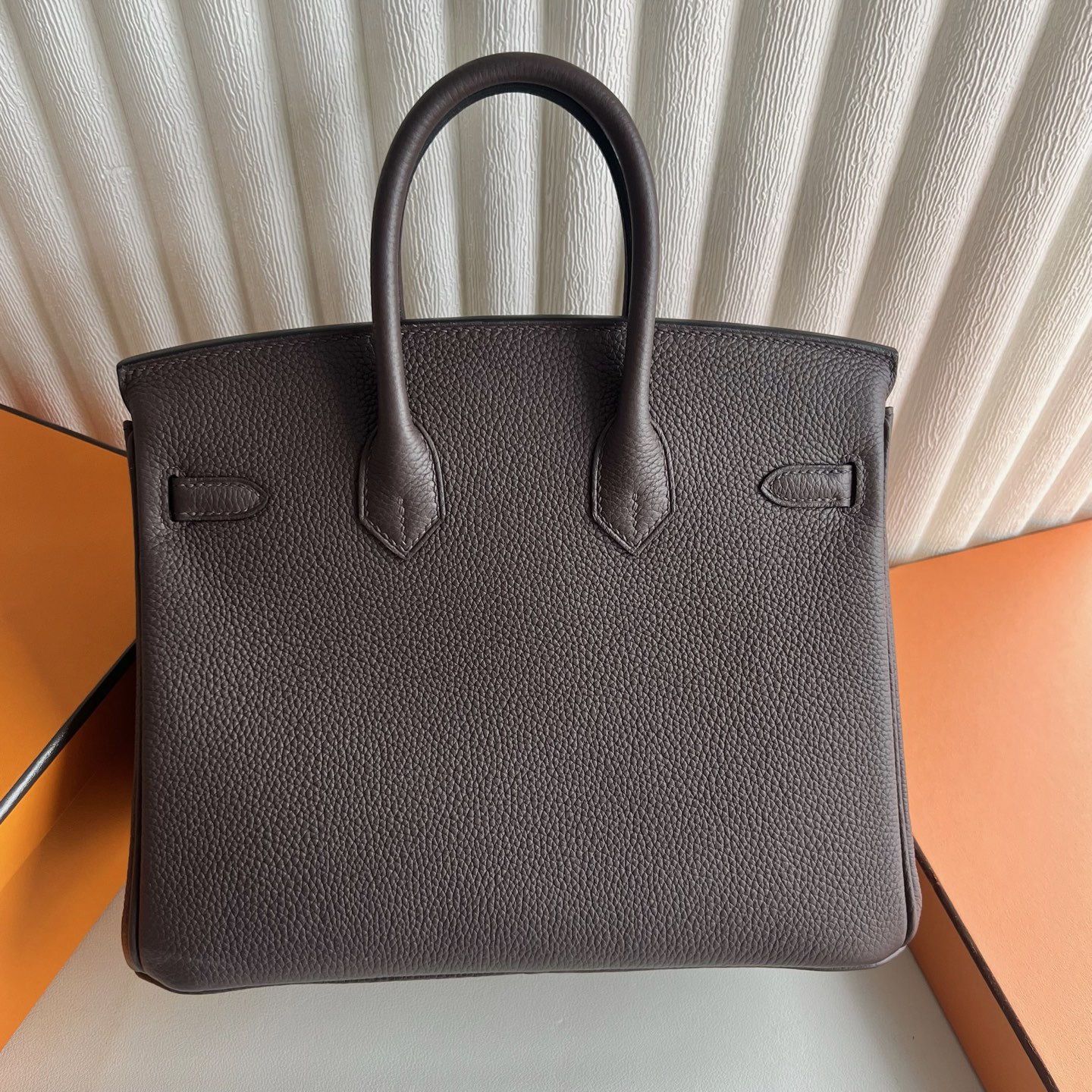 越南愛馬仕鉑金包25寸價格及圖片Hermes Birkin 25 Togo CK47 Chocolat巧克力銀色五金