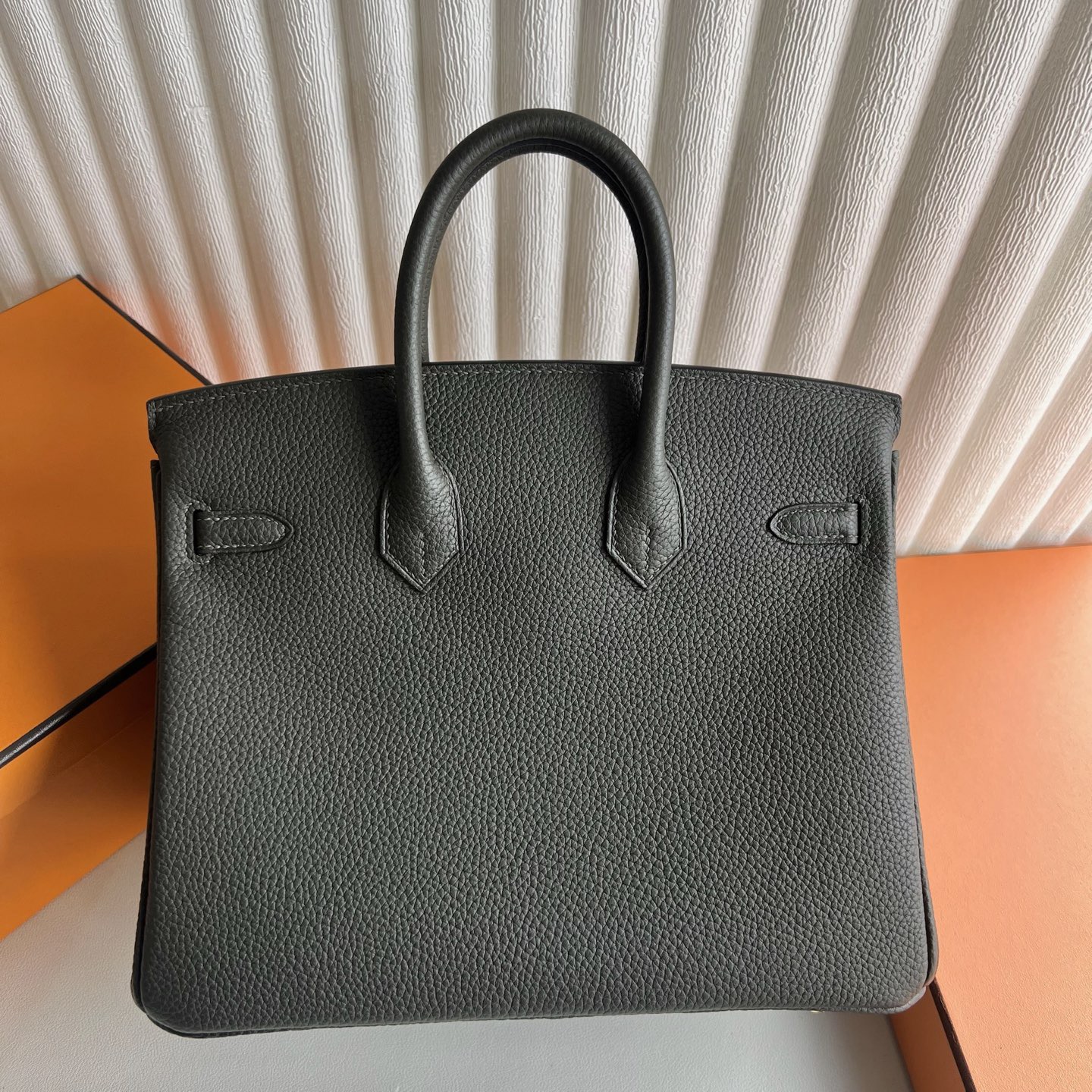 愛馬仕鉑金包25澳門價格多少 Hermes Birkin 25 Togo C6 Vert de Gris灰綠色金色五金