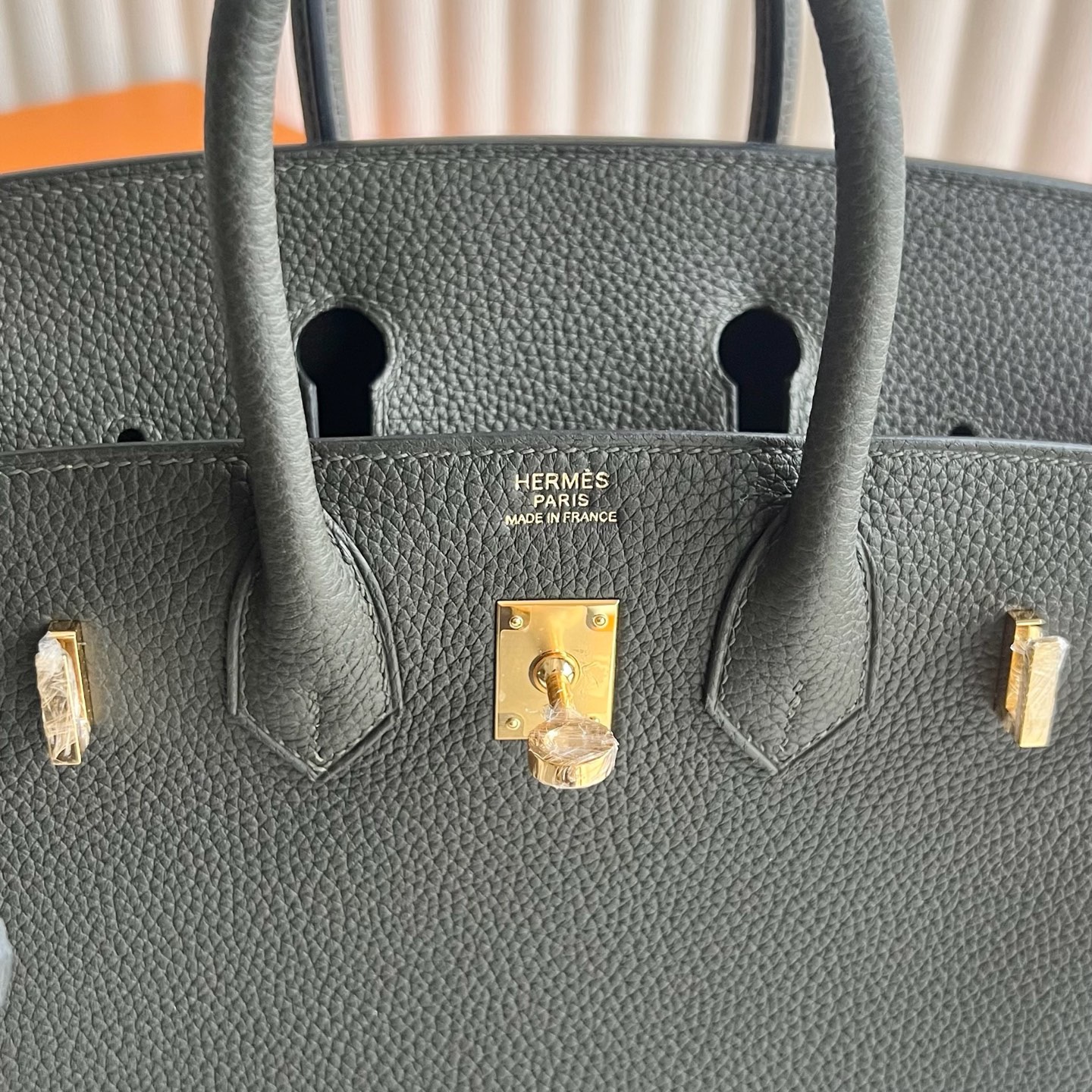 愛馬仕鉑金包25澳門價格多少 Hermes Birkin 25 Togo C6 Vert de Gris灰綠色金色五金