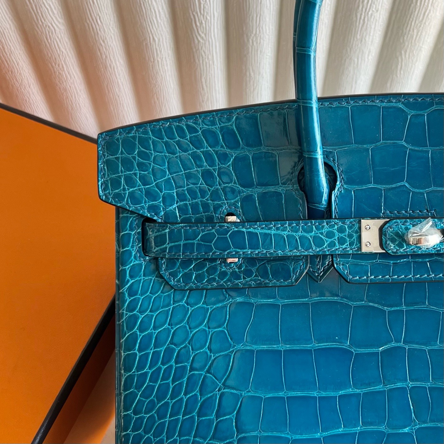 馬來西亞吉隆玻愛馬仕鉑金包尺寸怎麼選 Hermes Birkin 25 Bleu Izmir伊茲密爾藍銀色五金
