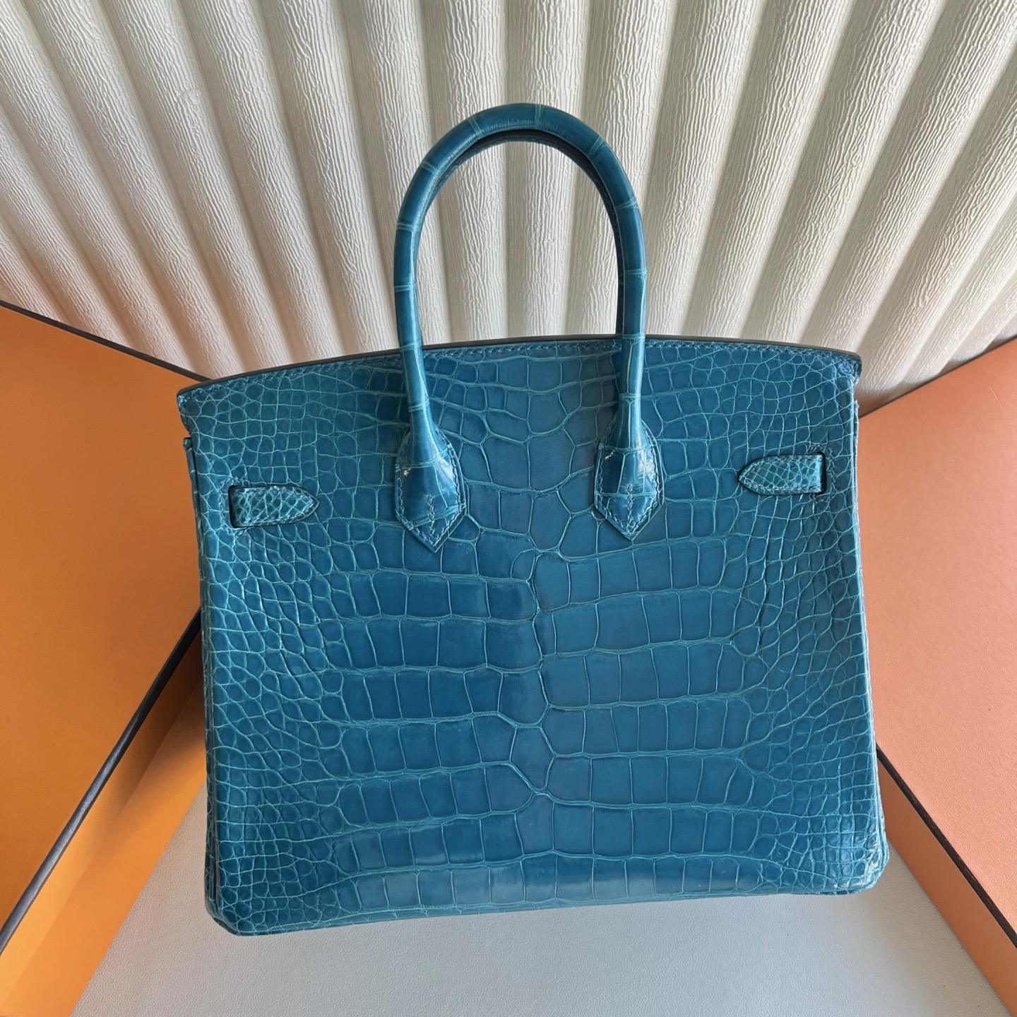 馬來西亞吉隆玻愛馬仕鉑金包尺寸怎麼選 Hermes Birkin 25 Bleu Izmir伊茲密爾藍銀色五金