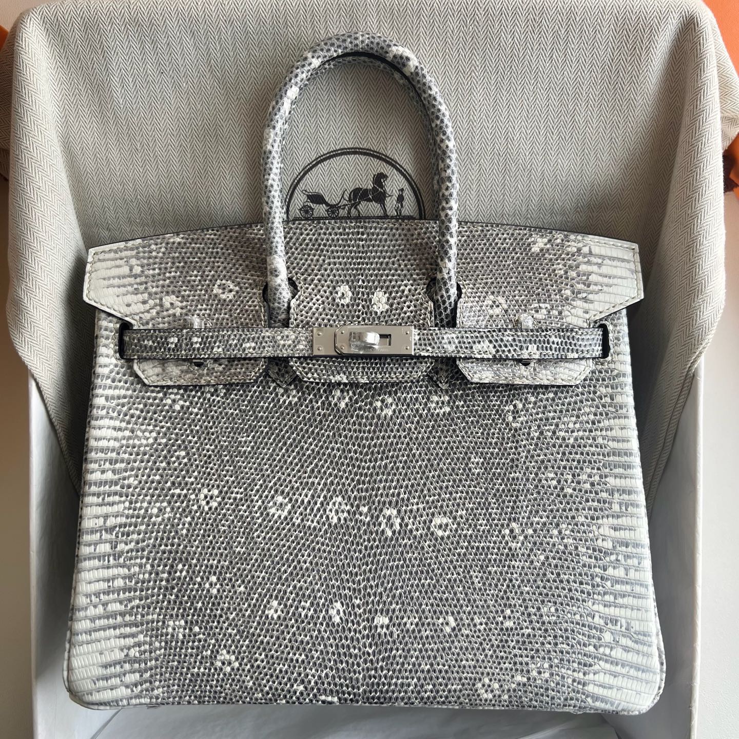 愛馬仕鉑金包哪個尺寸最經典最好 Hermes Birkin 25 Lizard 1B Ombre 自然色銀色五金