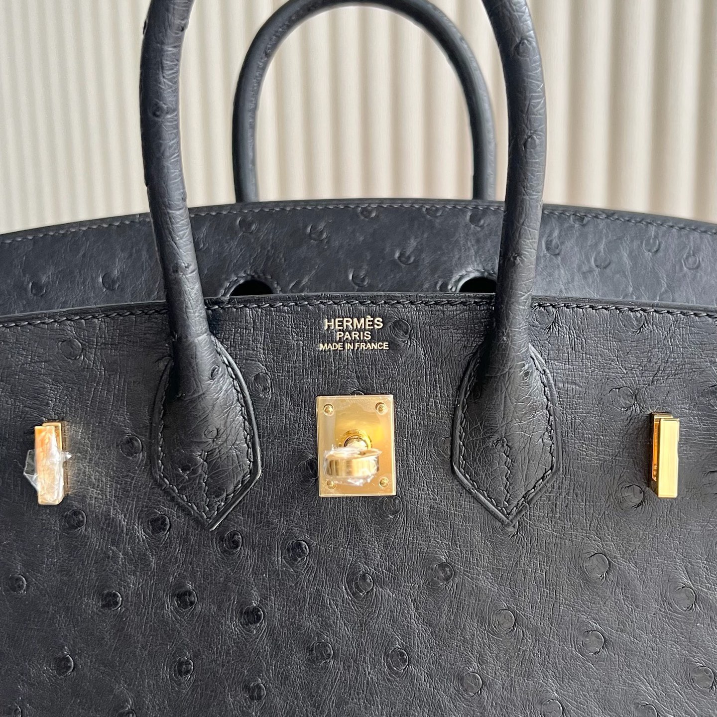 馬來西亞愛馬仕鉑金包25寸專櫃有賣嗎 Hermes Birkin 25 Sellier Ostrich Noir黑色金色五金