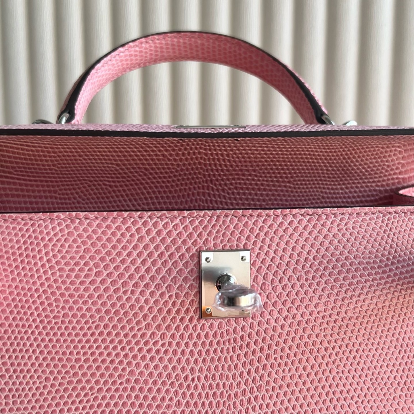 Saudi Arabia Hermes Kelly 25 Lizard Color 5P Bubblegum Pink 樱花粉 银色五金