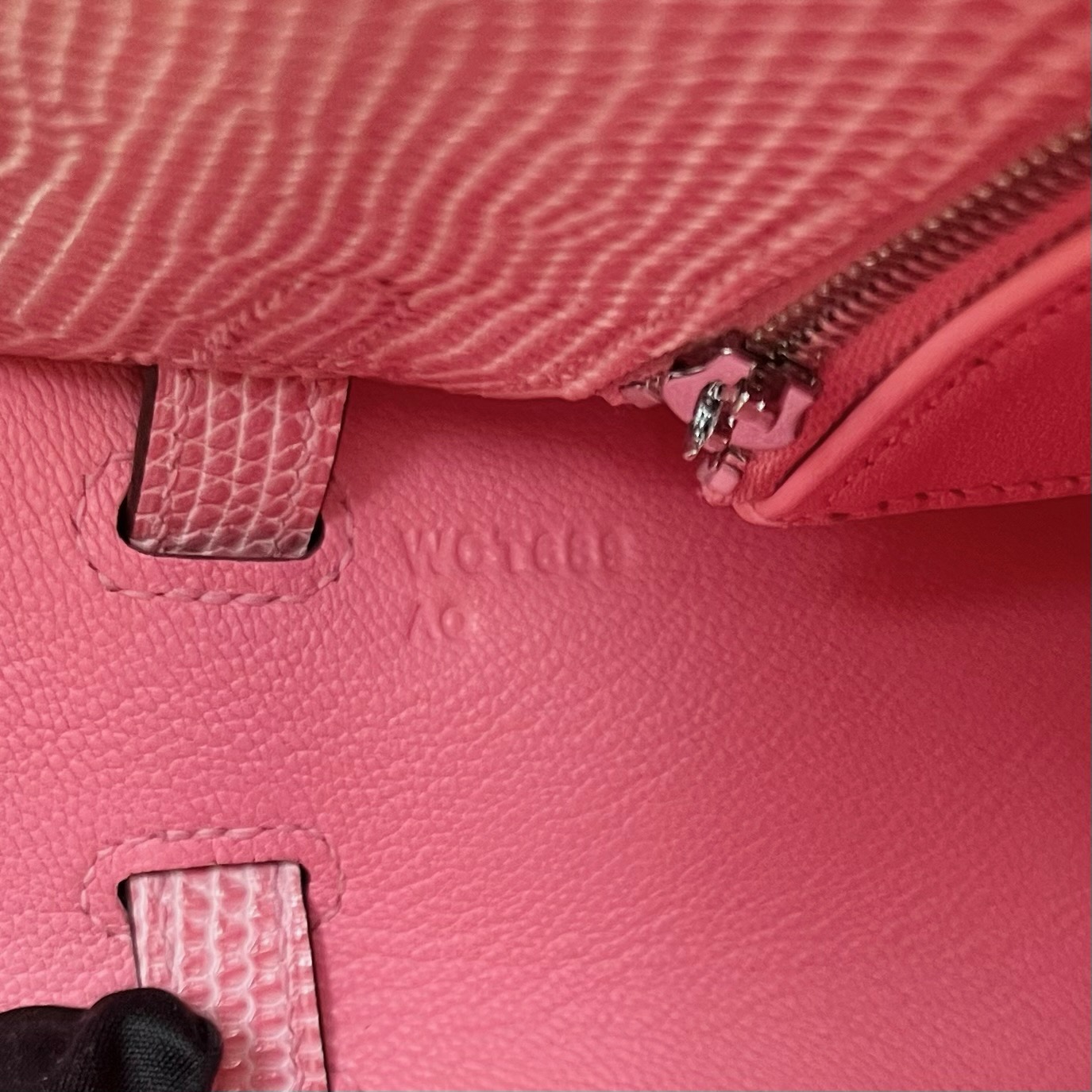 Saudi Arabia Hermes Kelly 25 Lizard Color 5P Bubblegum Pink 樱花粉 银色五金