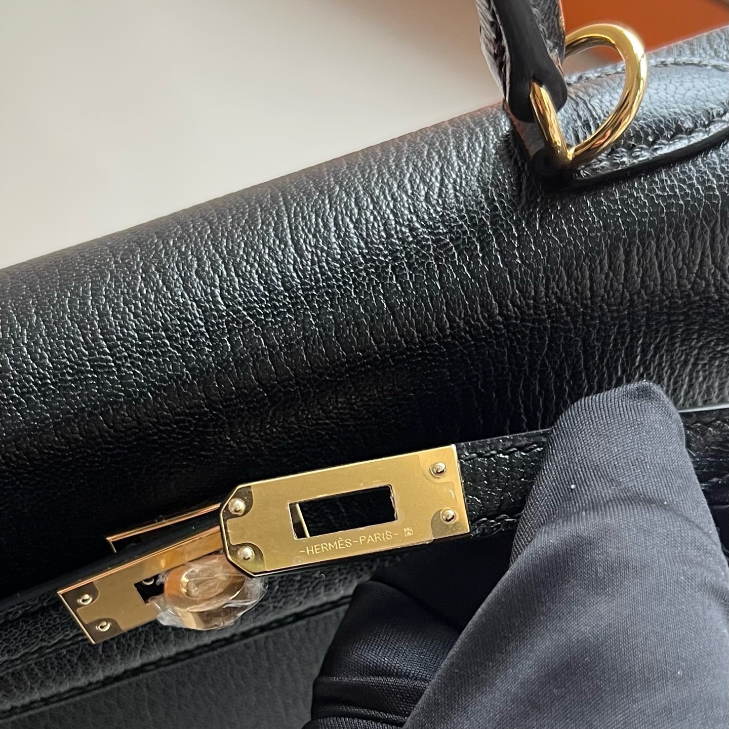 澳大利亞愛馬仕凱莉包25寸價格Hermes Kelly Sellier 25 Chever Noir黑色金色五金