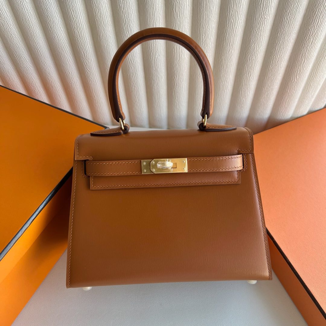 澳大利亞愛馬仕凱莉包包圖片及價格 Hermes Kelly Sellier 20 大耳朵Box Caramel 焦糖色