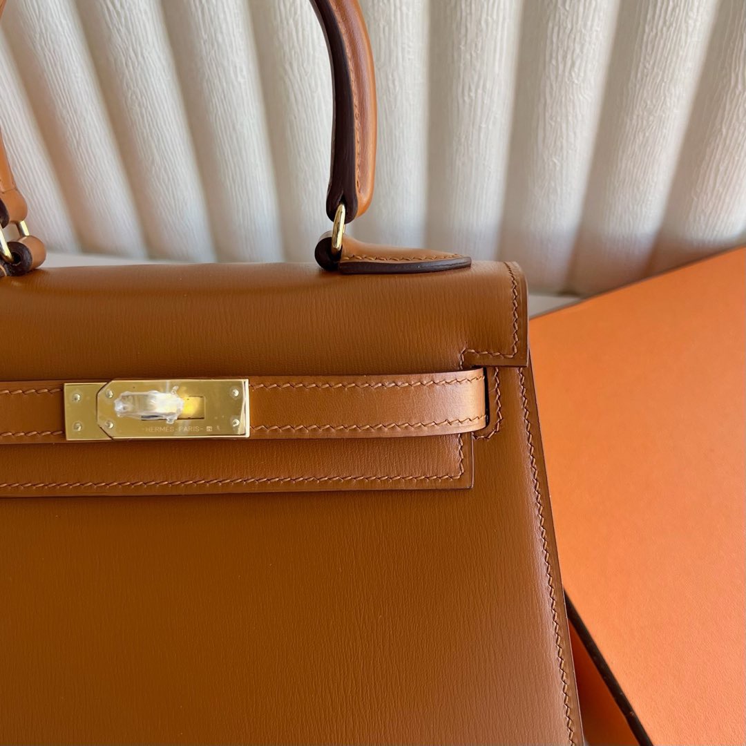 澳大利亞愛馬仕凱莉包包圖片及價格 Hermes Kelly Sellier 20 大耳朵Box Caramel 焦糖色