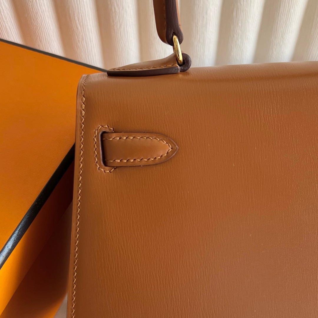 澳大利亞愛馬仕凱莉包包圖片及價格 Hermes Kelly Sellier 20 大耳朵Box Caramel 焦糖色