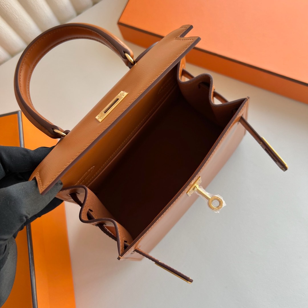 澳大利亞愛馬仕凱莉包包圖片及價格 Hermes Kelly Sellier 20 大耳朵Box Caramel 焦糖色