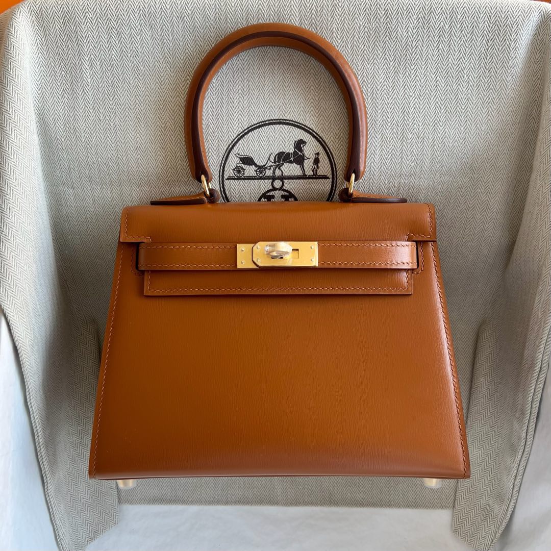 澳大利亞愛馬仕凱莉包包圖片及價格 Hermes Kelly Sellier 20 大耳朵Box Caramel 焦糖色