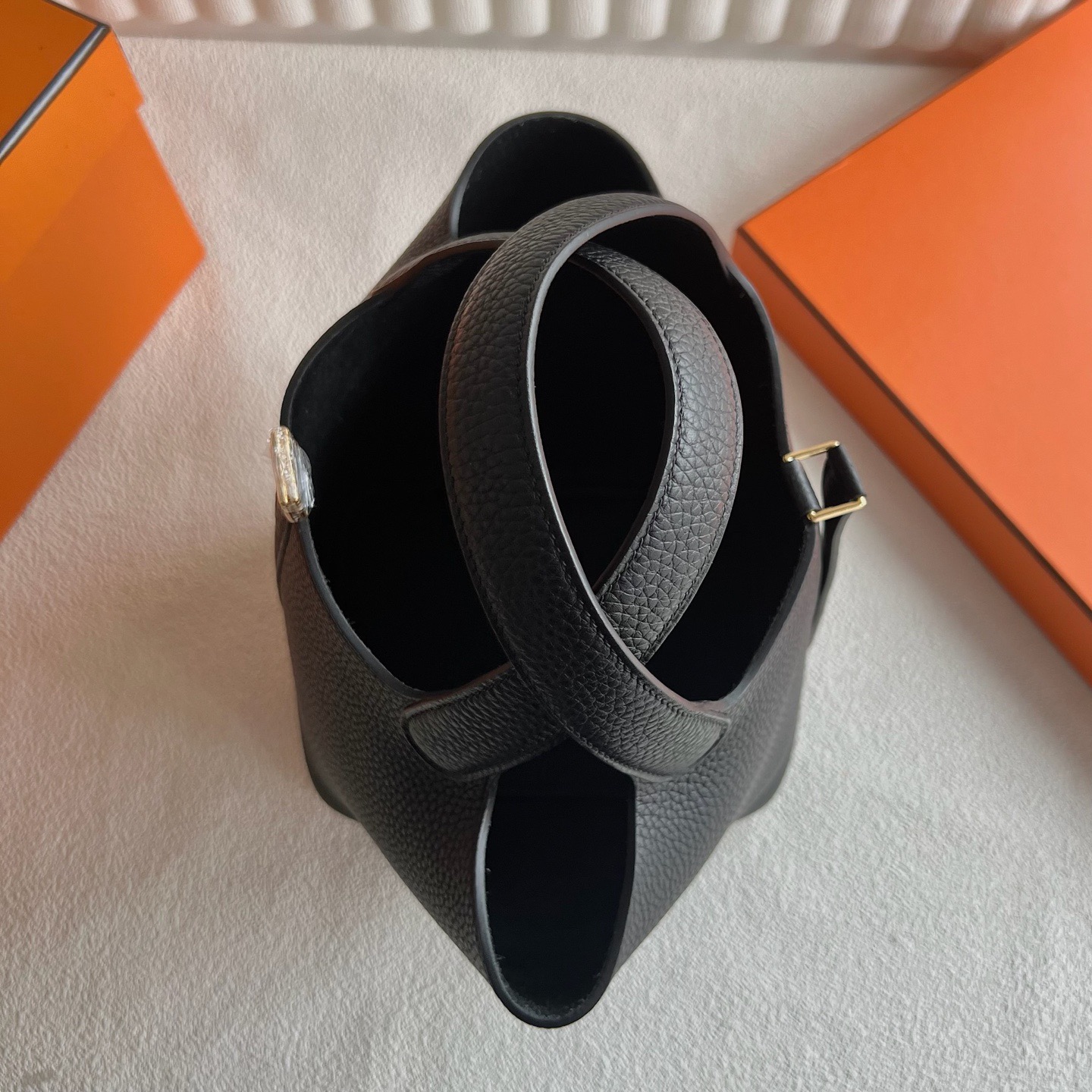 馬來西亞愛馬仕菜籃子圖片 Hermes Picotin Lock 18 Clemence Noir Stamp: W