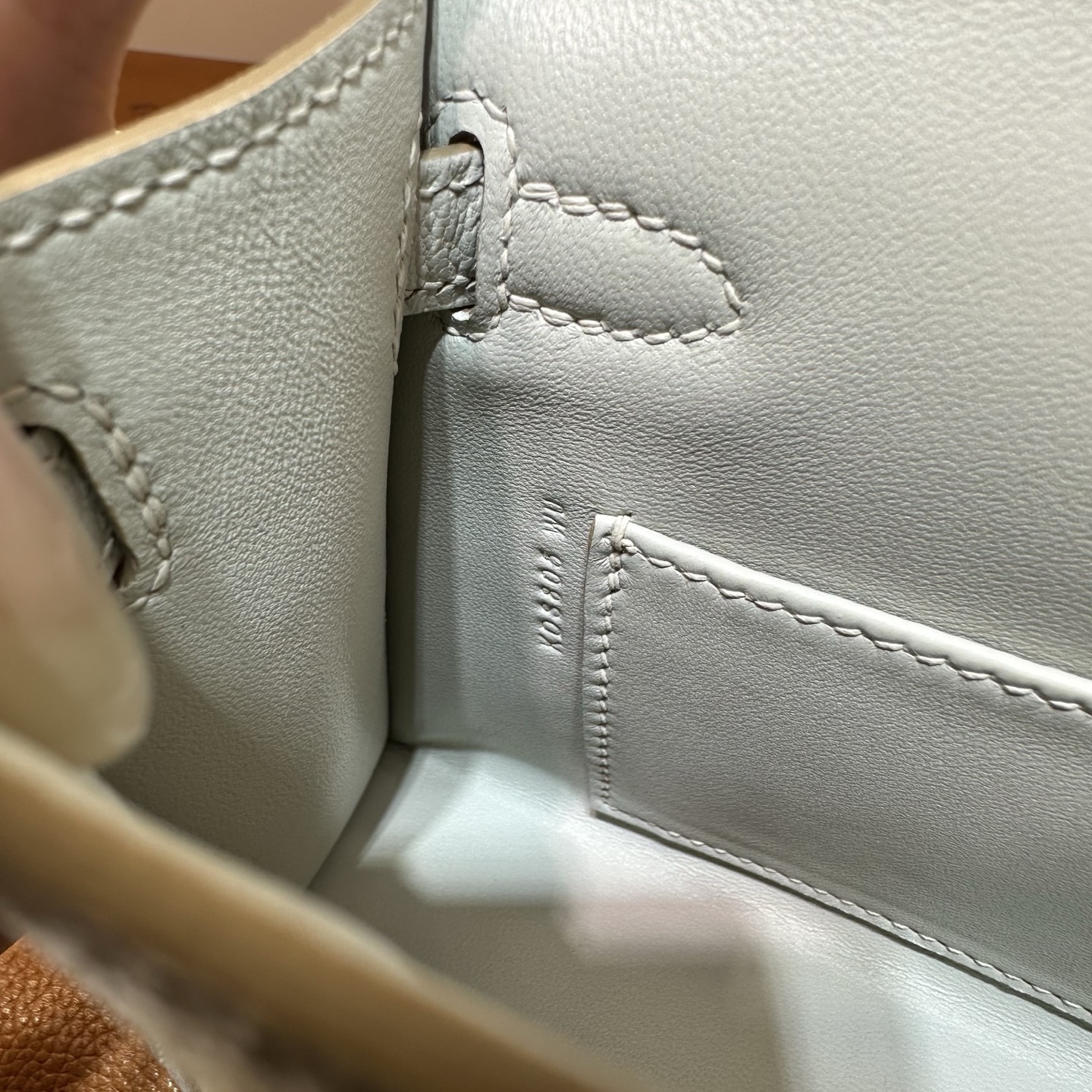 愛馬仕康斯坦包空姐包 Hermes Kelly Mini Sellier Chever Griss Perle珍珠灰 銀色五金