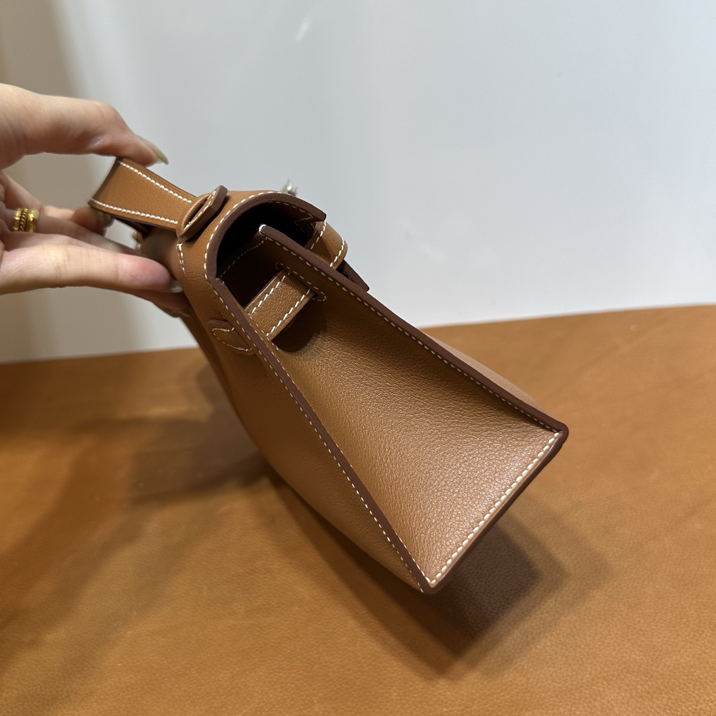 馬來西亞吉隆玻愛馬仕迷你凱莉圖片 Hermes Mini Kelly Pochette Swift Gold 金棕色