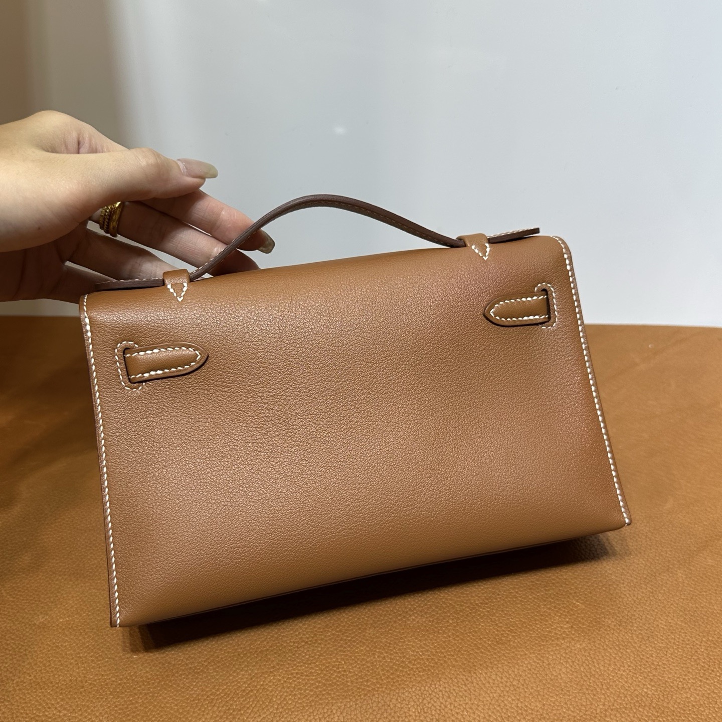 馬來西亞吉隆玻愛馬仕迷你凱莉圖片 Hermes Mini Kelly Pochette Swift Gold 金棕色