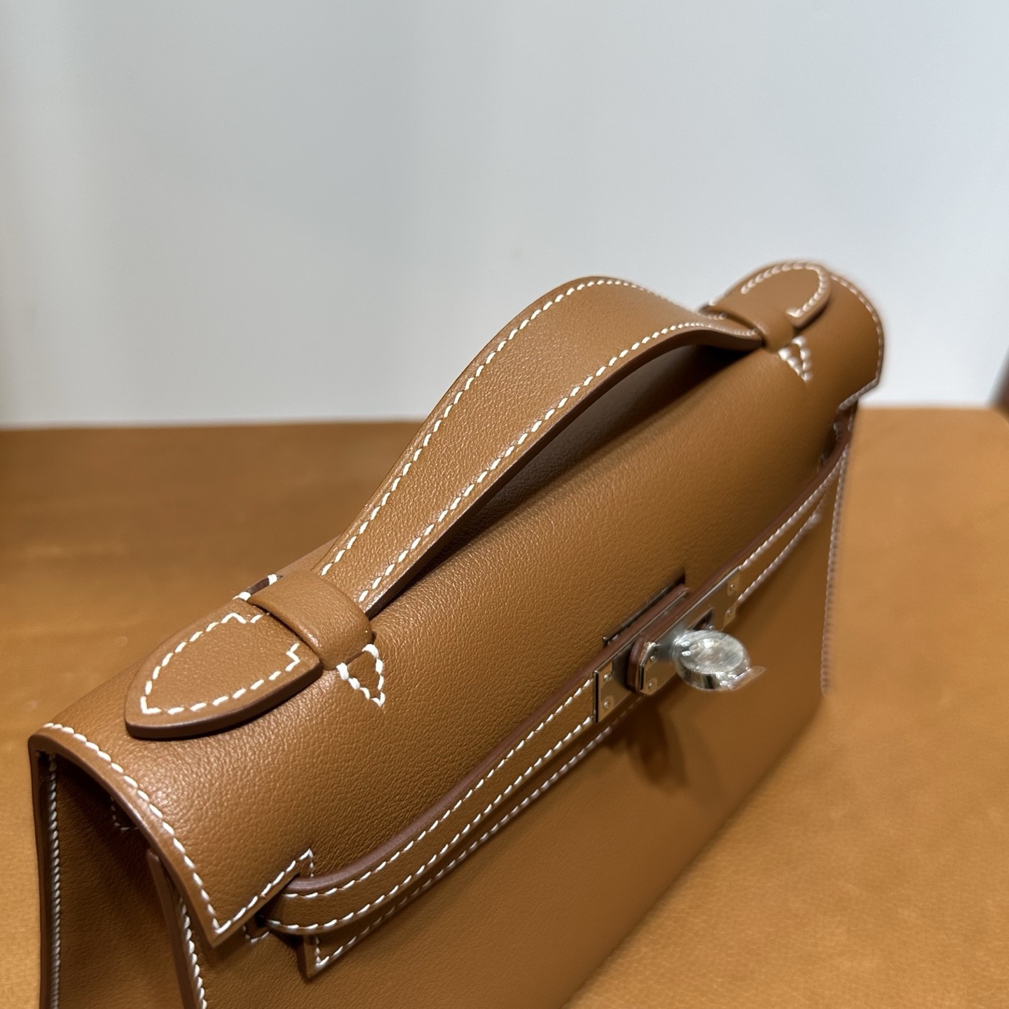馬來西亞吉隆玻愛馬仕迷你凱莉圖片 Hermes Mini Kelly Pochette Swift Gold 金棕色