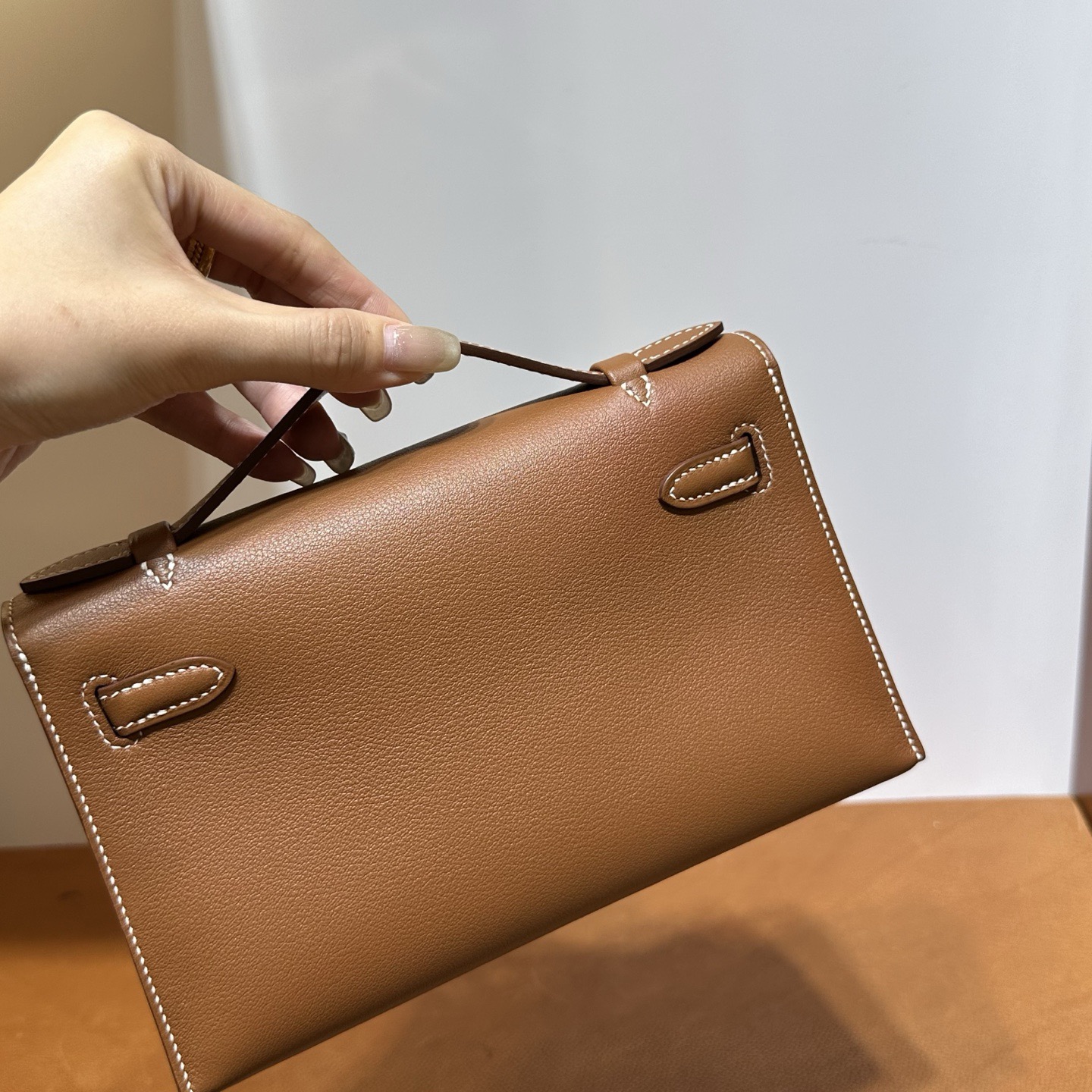 馬來西亞吉隆玻愛馬仕迷你凱莉圖片 Hermes Mini Kelly Pochette Swift Gold 金棕色