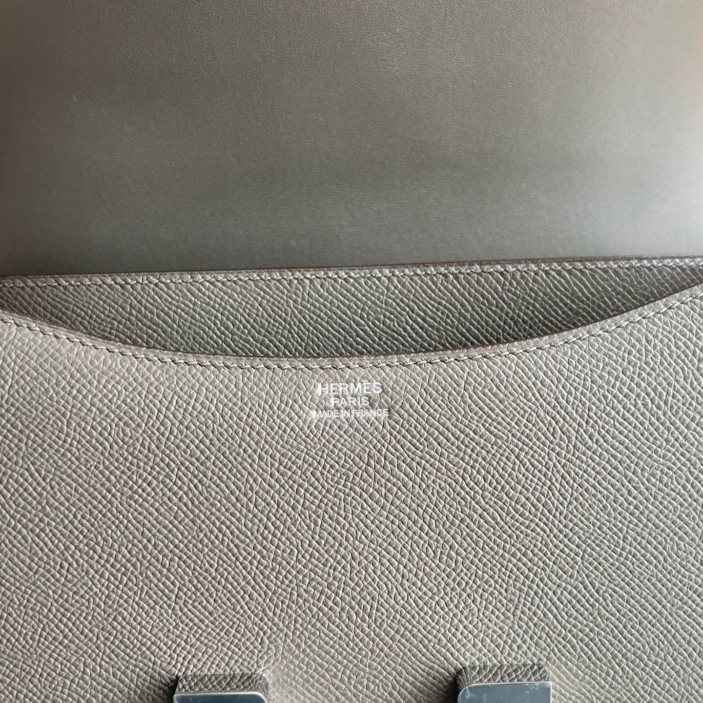 愛馬仕包包康康24尺寸Hermes Constance 24 Epsom Etain錫器灰銀色五金