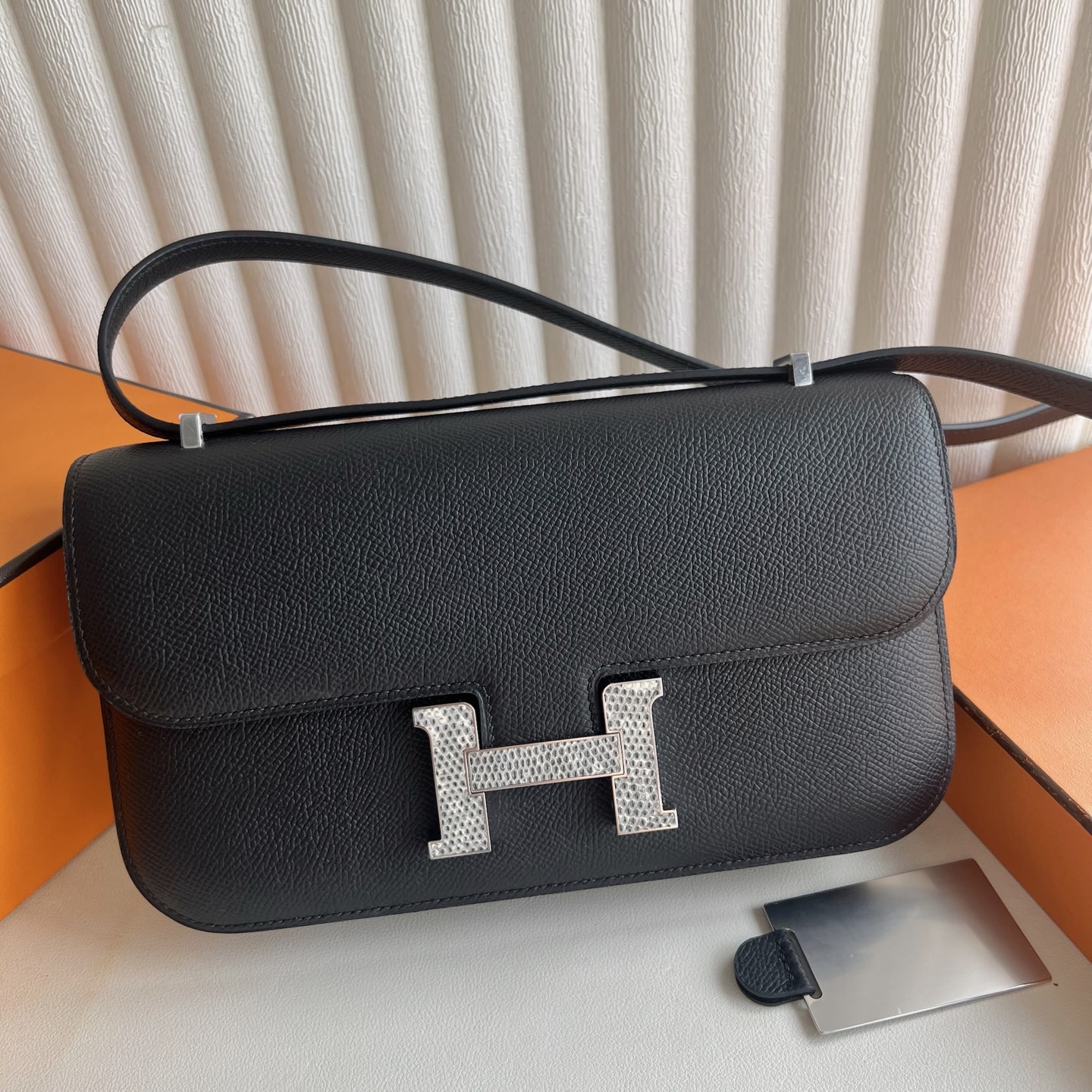 愛馬仕空姐包 大小尺寸詳細對比 Hermes Constance Elan 23 鏡子款 Epsom 黑色 配自然色鱷魚皮-Qatar Kuwait Hermes Birkin Kelly Lindy bag 愛馬仕空姐包 大小尺寸詳細對比 Hermes Constance Elan 23 鏡子款 Epsom 黑色 配自然色鱷魚皮