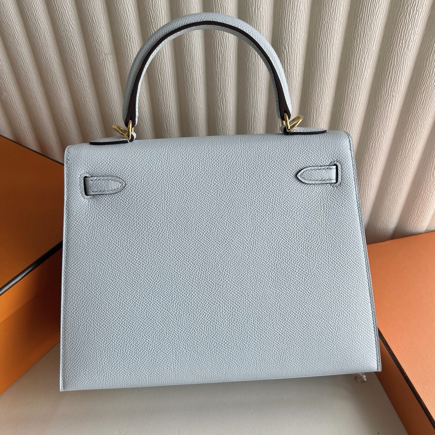 愛馬仕Kelly包新加坡價格 Hermes Kelly Sellier 25 Epsom Bleu Brume霧霾藍