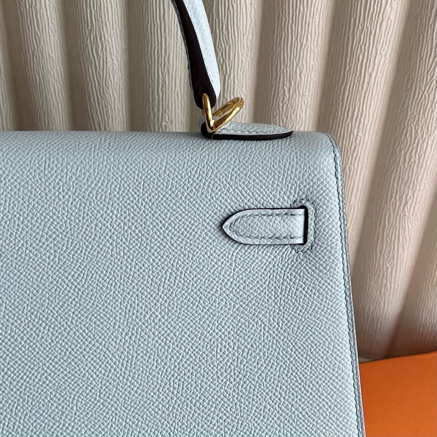 愛馬仕Kelly包新加坡價格 Hermes Kelly Sellier 25 Epsom Bleu Brume霧霾藍