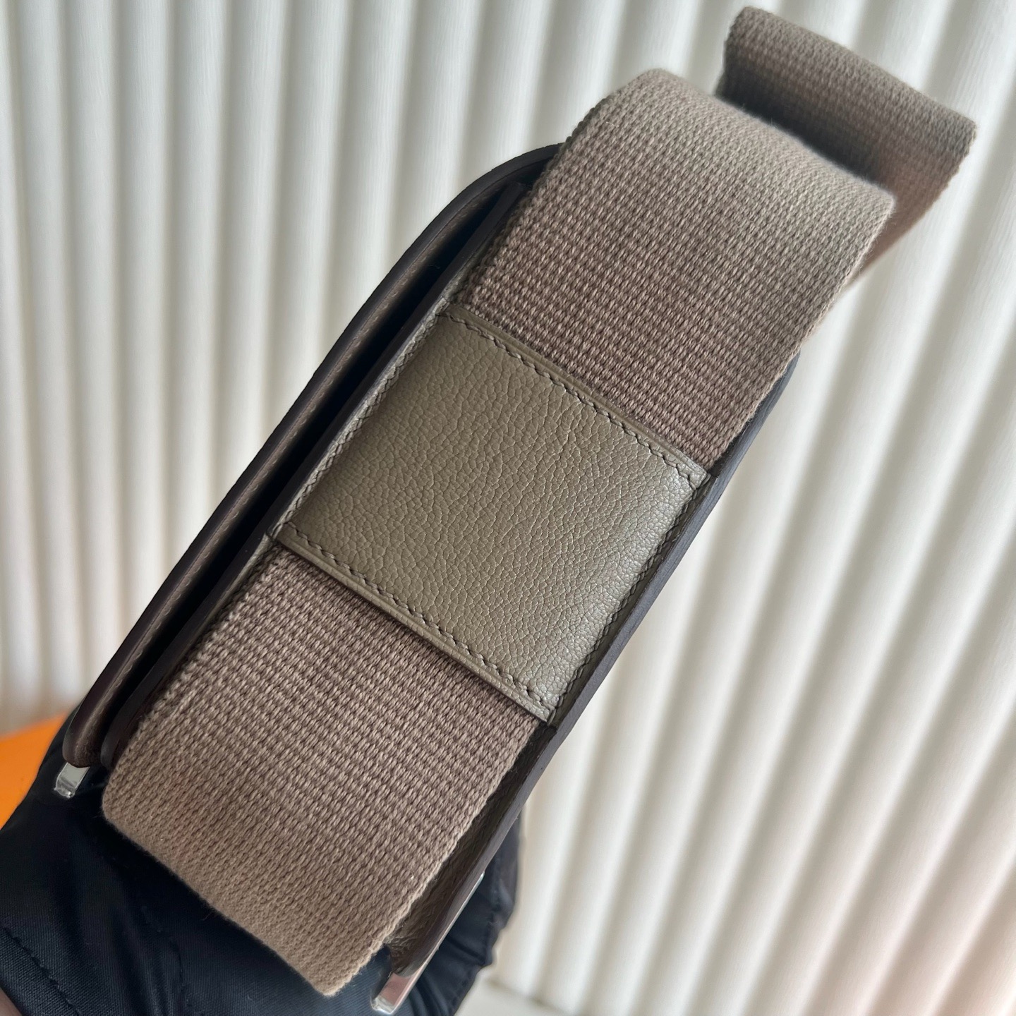 愛馬仕木屐包馬來西亞吉隆玻價格 Hermes Geta Chever CK18 Etoupe大象灰銀色五金