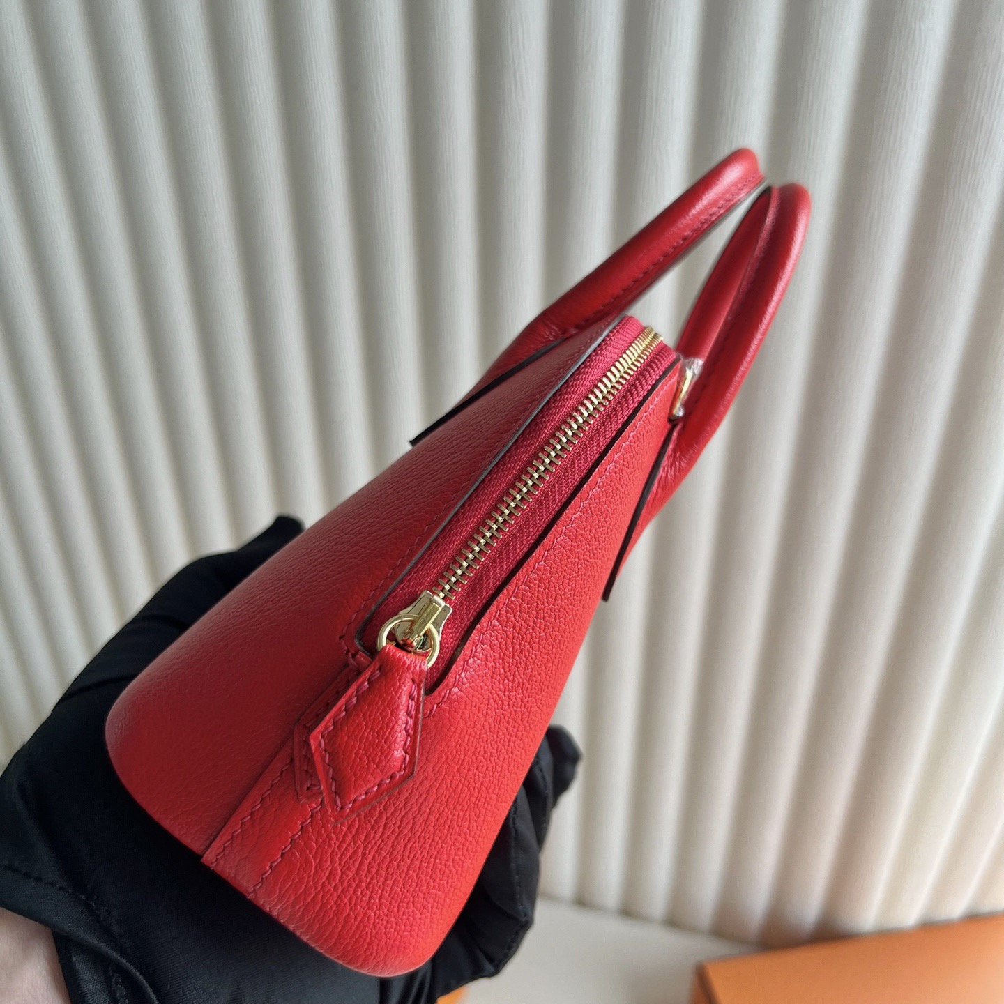 香港愛馬仕mini保齡球包公價多少 Hermes Mini Bolide 20 Chever S3 Rouge coeur心紅色