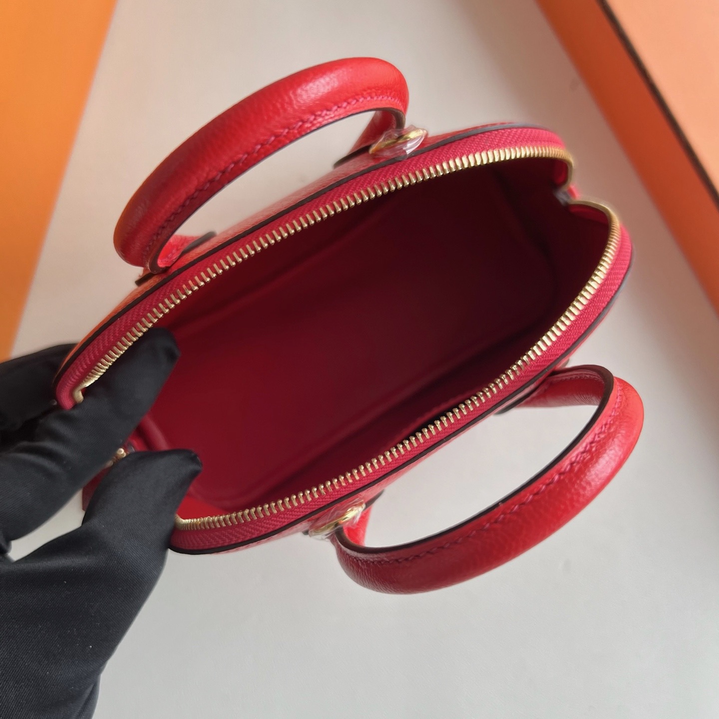 香港愛馬仕mini保齡球包公價多少 Hermes Mini Bolide 20 Chever S3 Rouge coeur心紅色