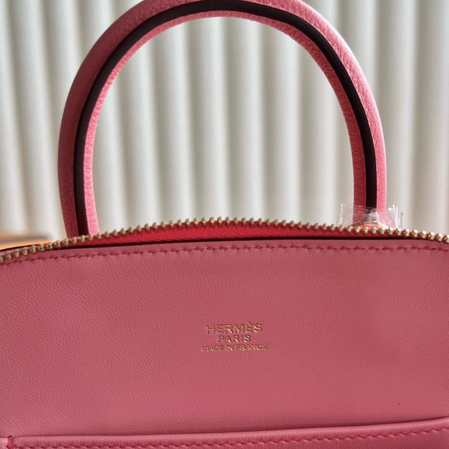 愛馬仕保齡球mini圖片與尺寸大小 Hermes Mini Bolide Evercolor Rose Azalee 新唇膏粉