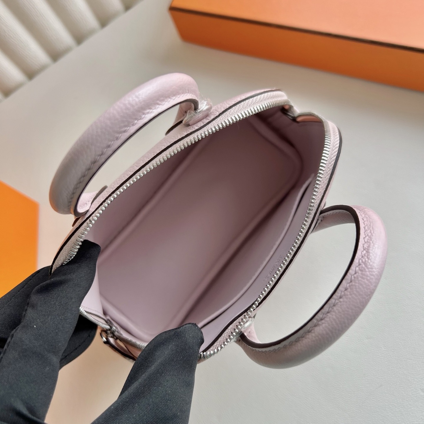 愛馬仕保齡球mini價格Hermes Mini Bolide Chever M7 Rose Darling戀愛粉 銀色五金