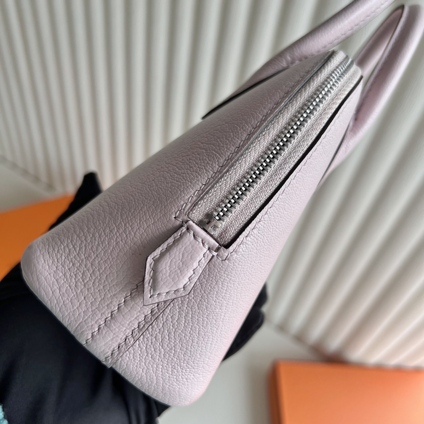 愛馬仕保齡球mini價格Hermes Mini Bolide Chever M7 Rose Darling戀愛粉 銀色五金