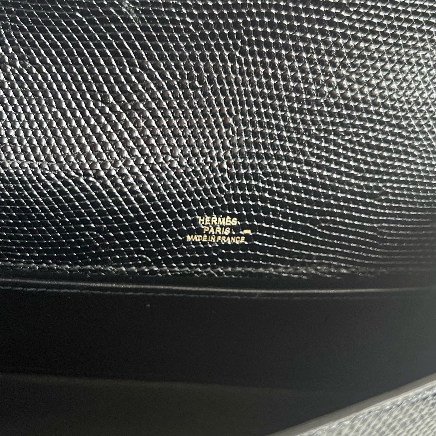 香港愛馬仕包包多少錢 Hermes Kelly Pochette Lizard Noir 黑色 金色五金